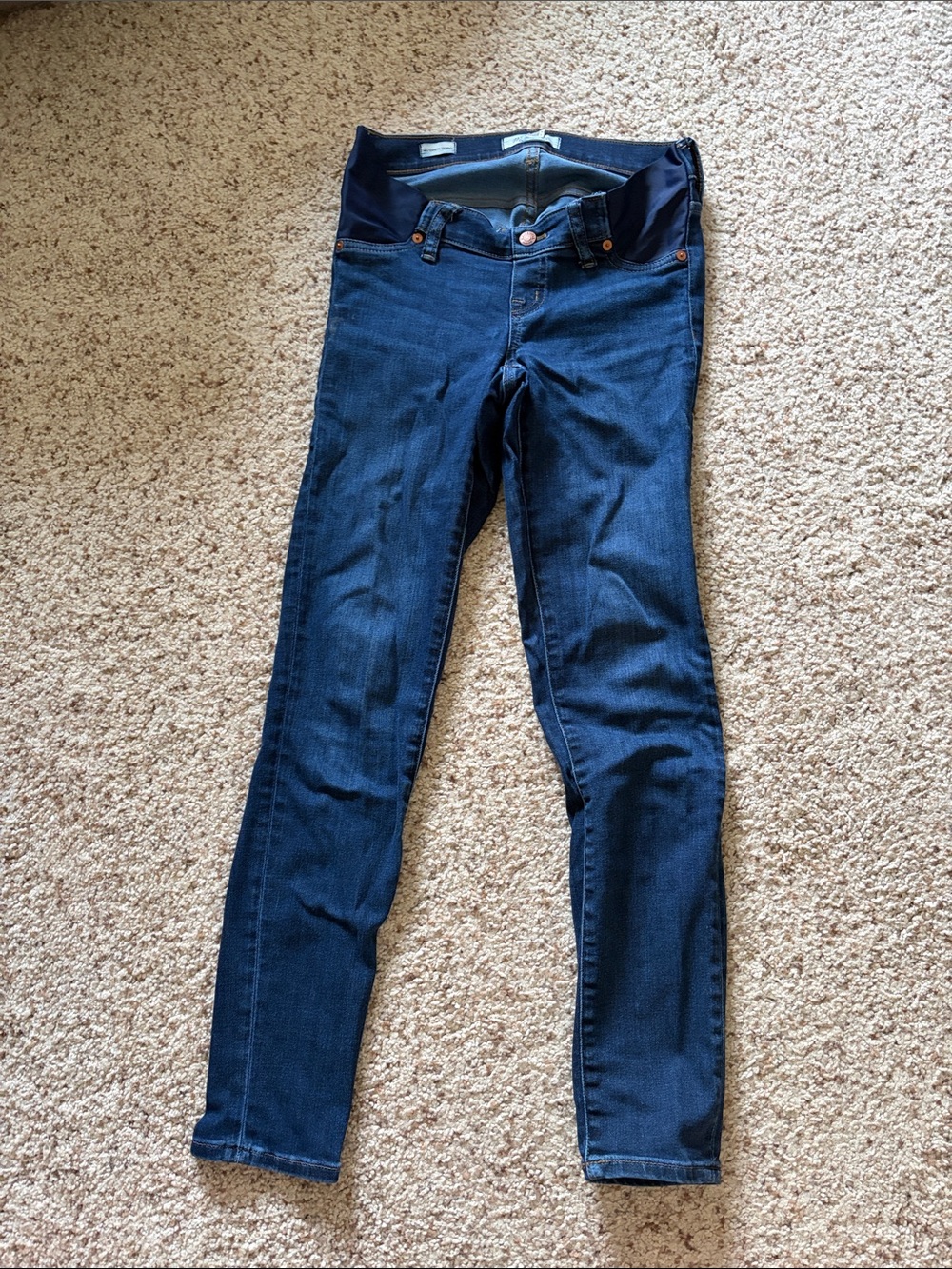 Madewell Indigo Under-the-Bump Maternity Skinny Jeans